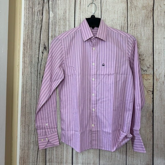 Stile Benneton Mens button up shirt size Small - Picture 5 of 10